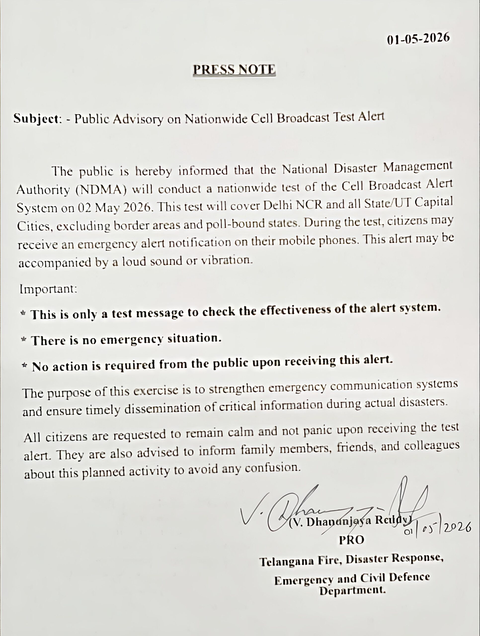 2 मई को करोड़ों मोबाइल पर एक साथ बजेगा सायरन, घबराएं नहीं, सरकार कर रही बड़ी तैयारी