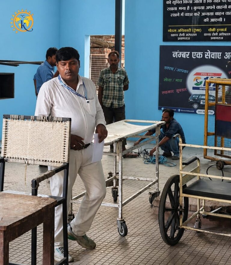 SRN अस्पताल प्रयागराज: अब मरीजों को नहीं करना होगा स्ट्रेचर का इंतज़ार, ‘ओजस्वी किरण’ की रिपोर्ट का असर